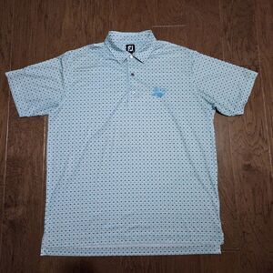 FootJoy Polo Shirt Mens 2XL Geometric Performance Stretch